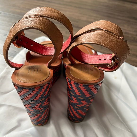 COACH woven leather wedges - Picture 4 of 6